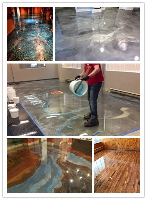 High Hardness Clear Epoxy Resin for Metallic Floor Coating