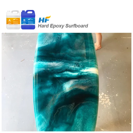 Direct Factory Wholesale Two Parts Ab Glue Crystal Clear Epoxy Resin for Surfboard Surface Coating