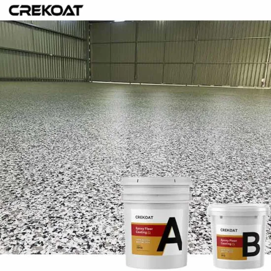 Garage Floor Coating Polyaspartic Epoxy Resin for Flakes Flooring System