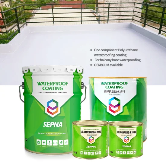 Roof Epoxy Floor Coating Water Proof Nano Hydrophobic Coating Waterproofing Materials for Concrete Surface